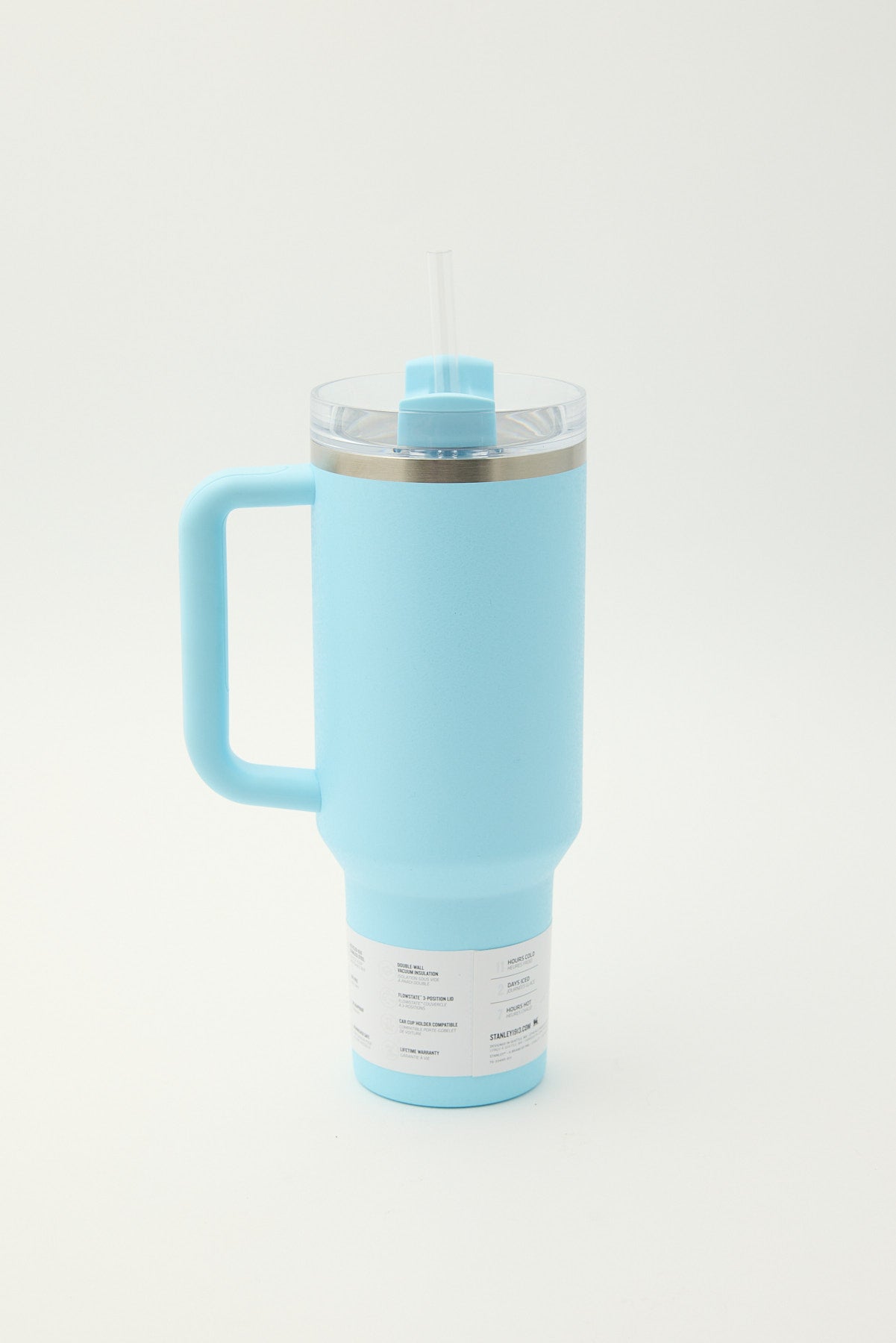 Stanley The Quencher H2.O Flowstate Tumbler 40oz Powder Blue Shimmer