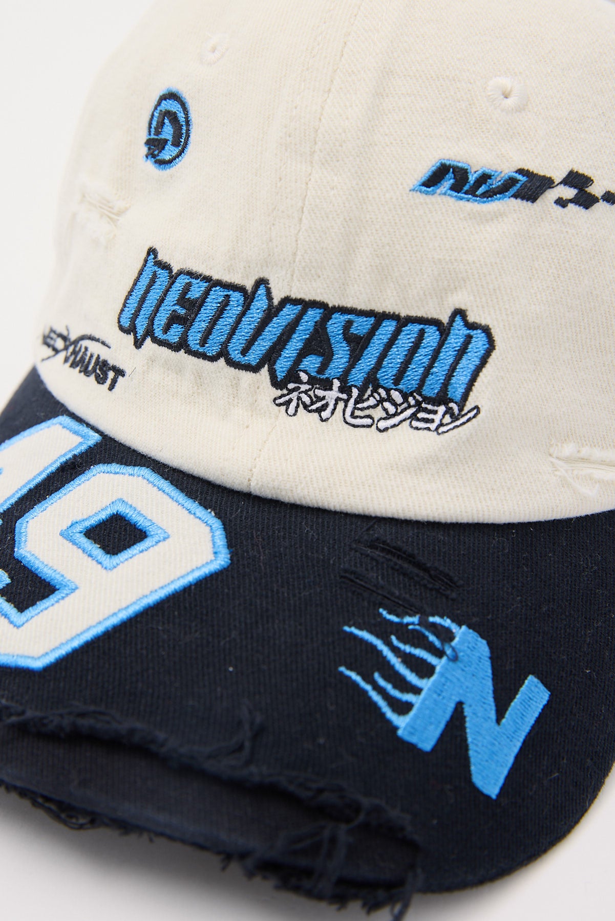 Neovision Pitstop Dad Cap Off White/Black