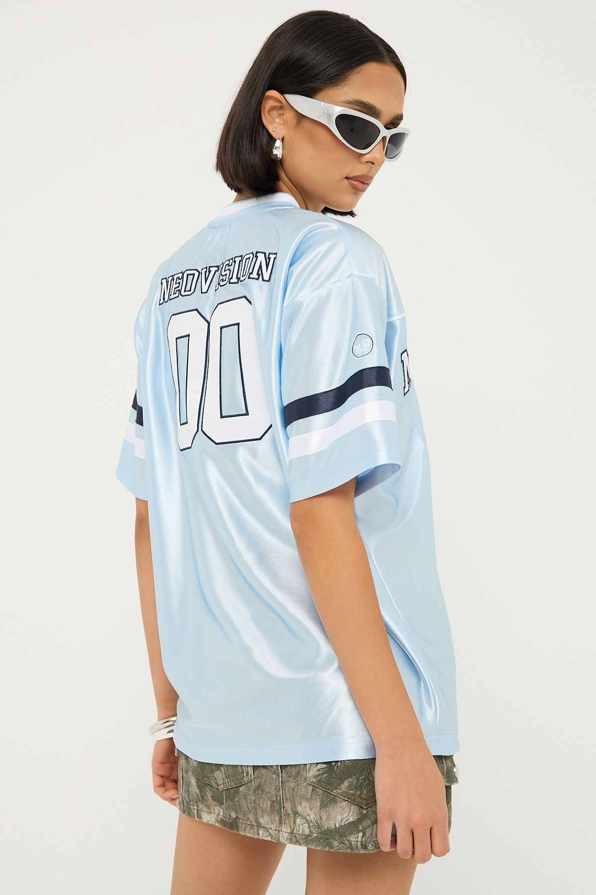 Neovision Spirit Number V Neck Jersey Light Blue