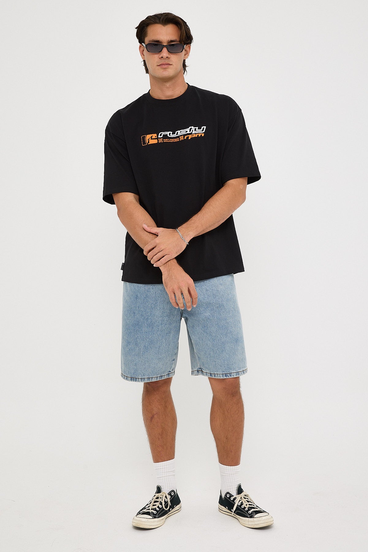 Rusty Jetsetter 2.0 Heavy Short Sleeve Tee Black