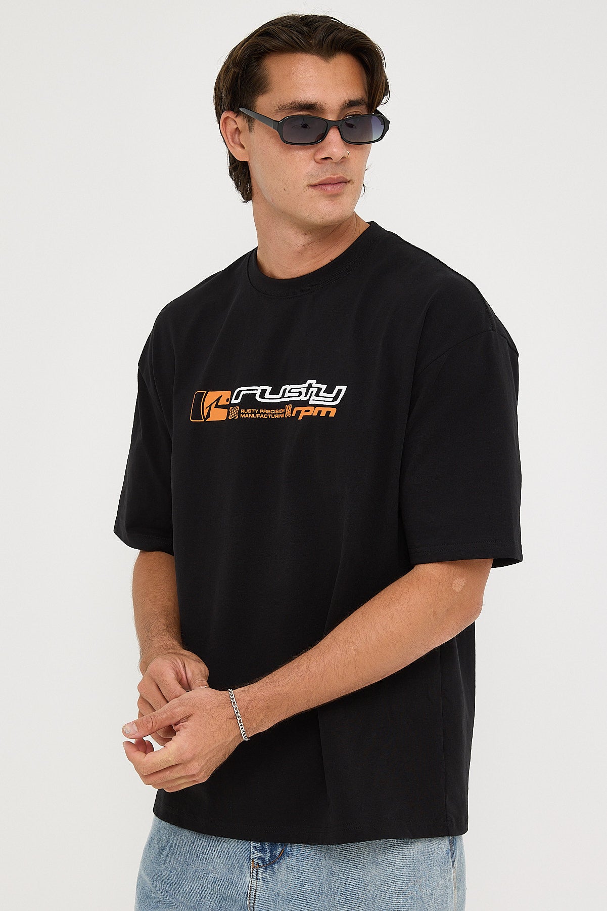 Rusty Jetsetter 2.0 Heavy Short Sleeve Tee Black