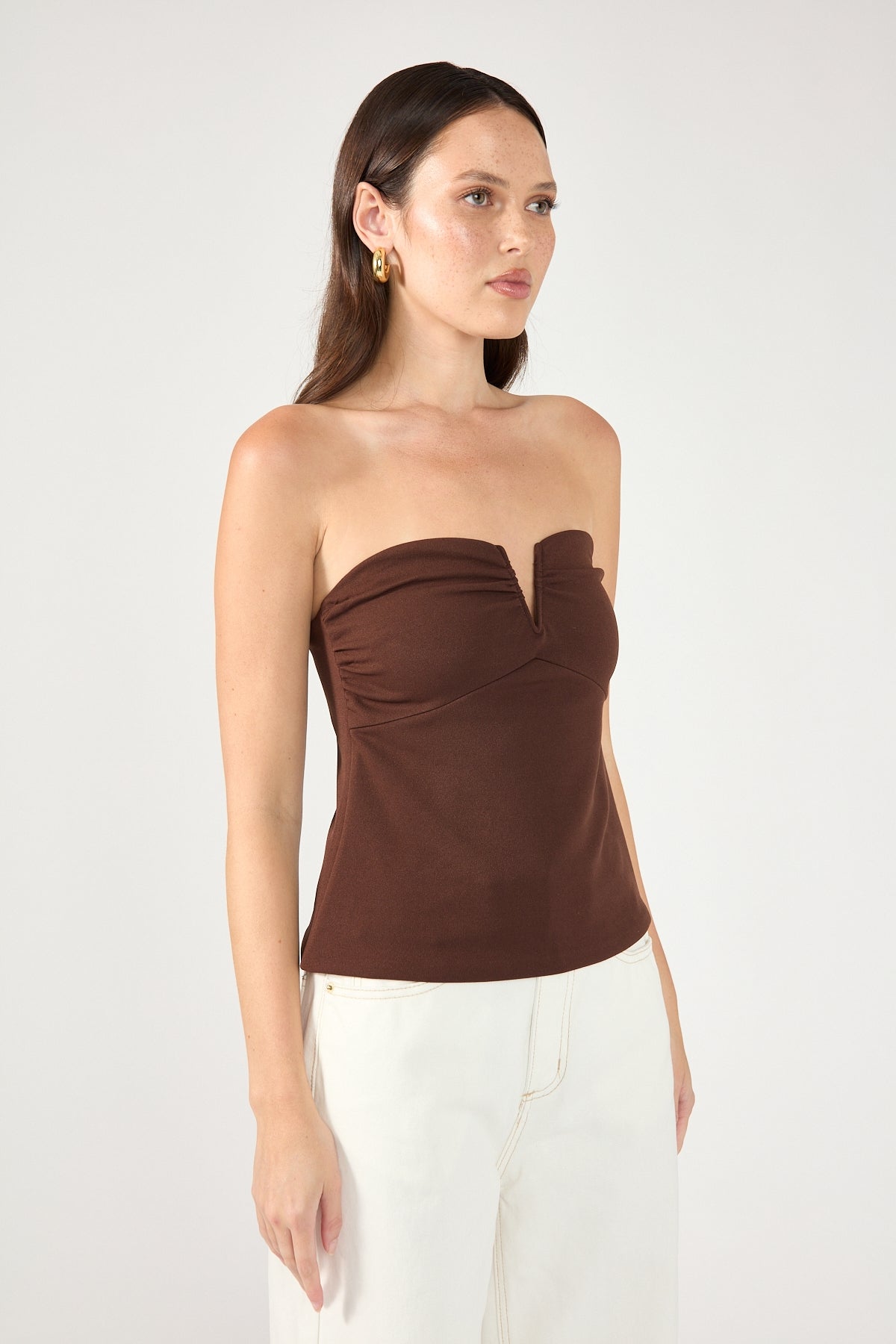 Perfect Stranger Royale Corset Top CHOC