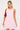 Perfect Stranger Menorca High Neck Linen Mini Dress Pink