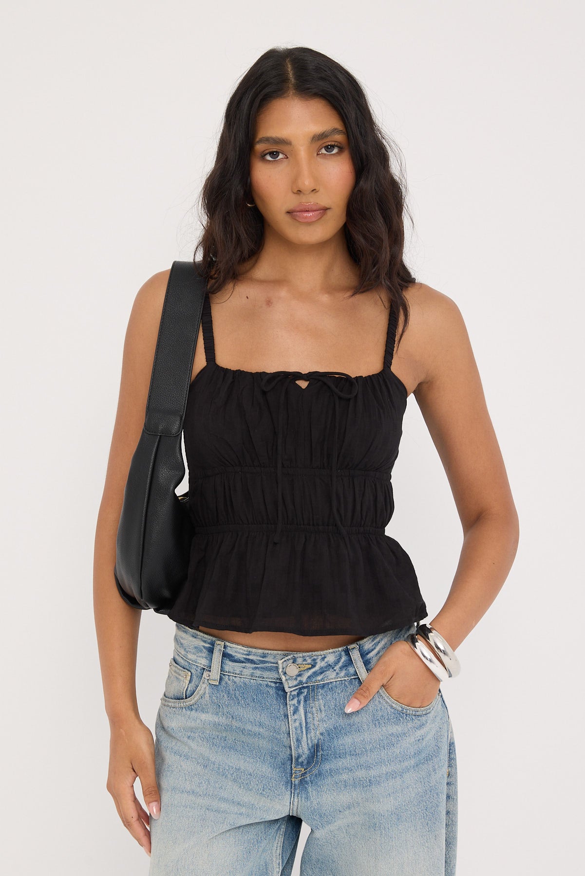 Luck & Trouble Isoli Cotton Top Black