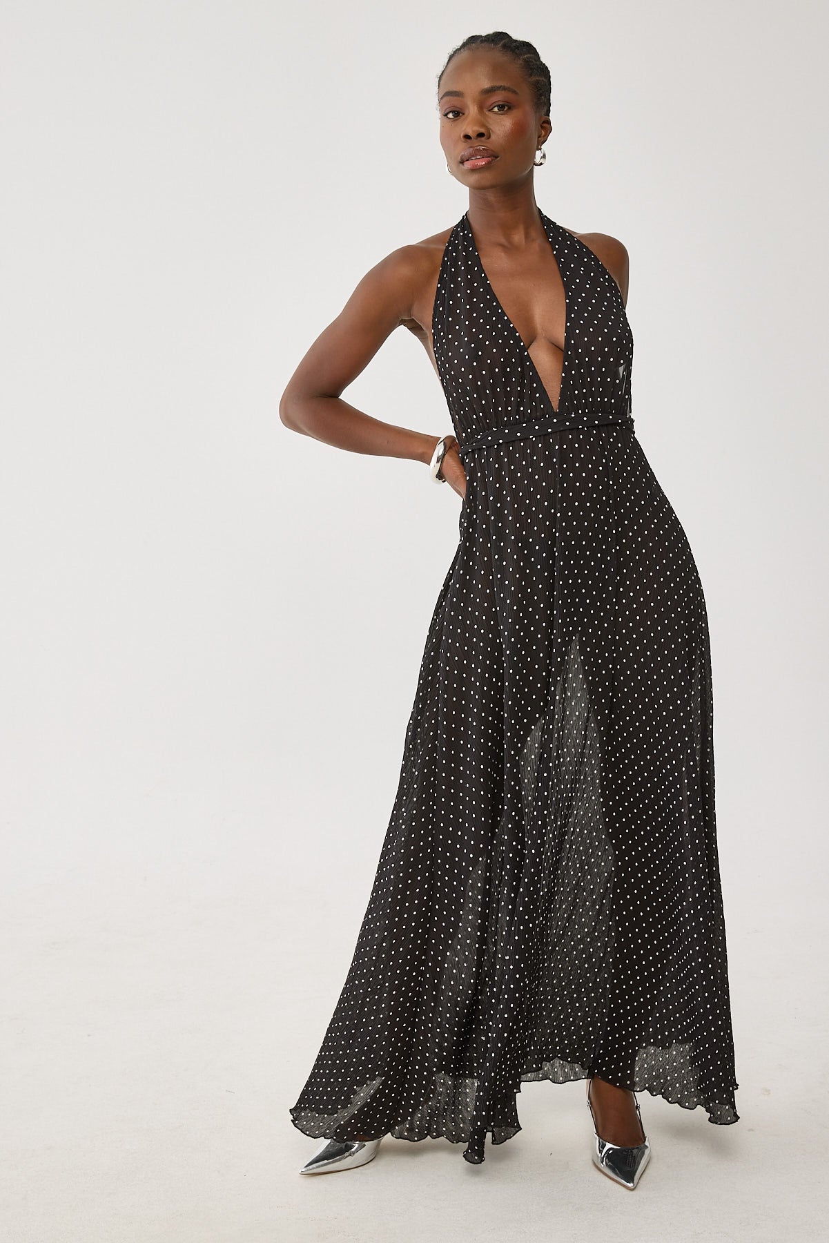 Lioness District Maxi Dress Onyx Polka