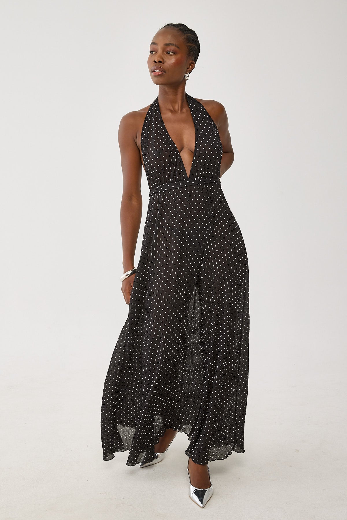 Lioness District Maxi Dress Onyx Polka