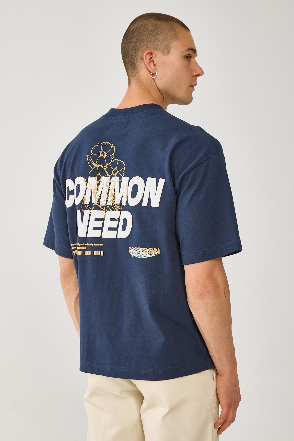 Common Need Sprout Heavyweight Easy Tee Navy