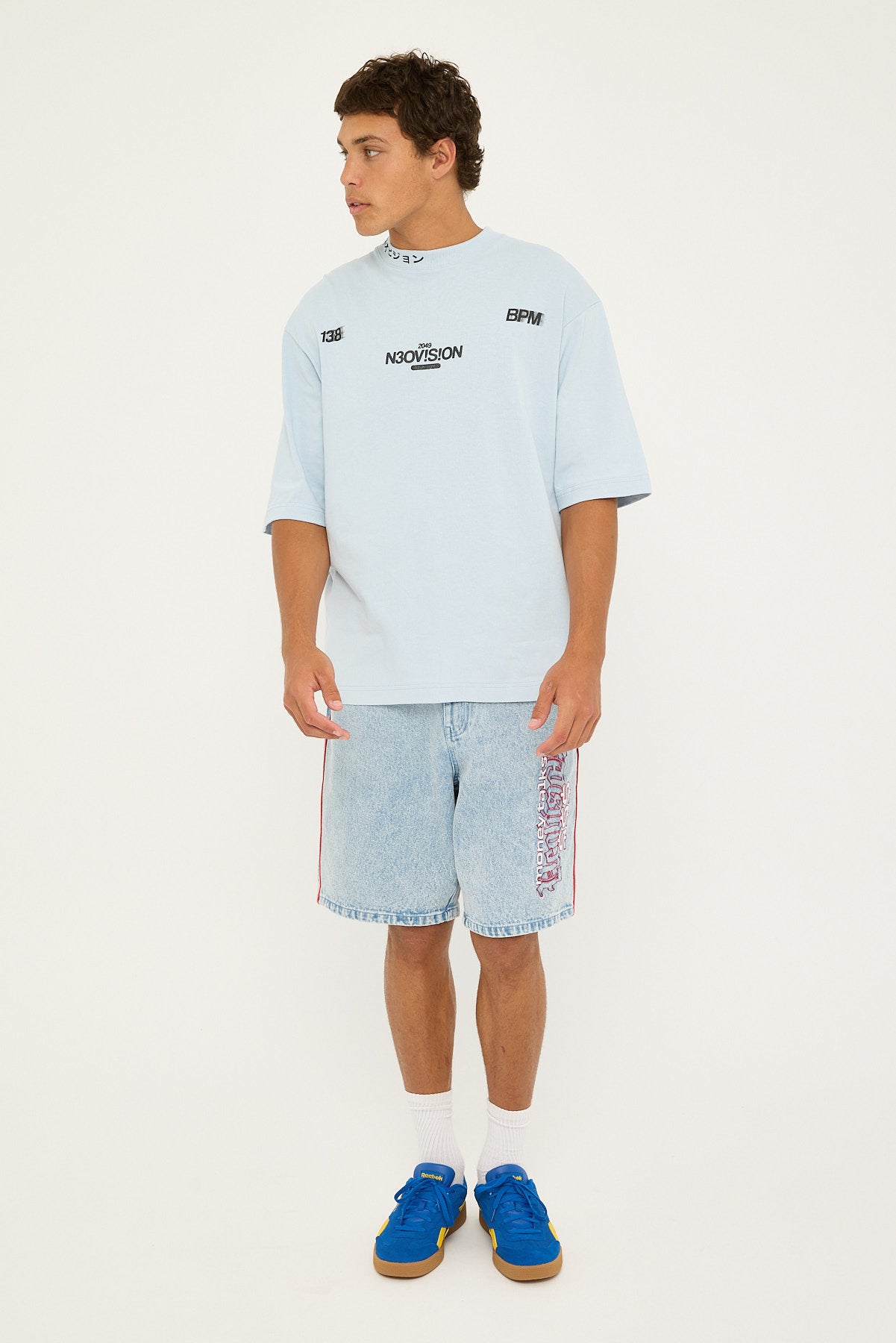 Neovision Construct Oversize Super Heavy Tee Ice Blue