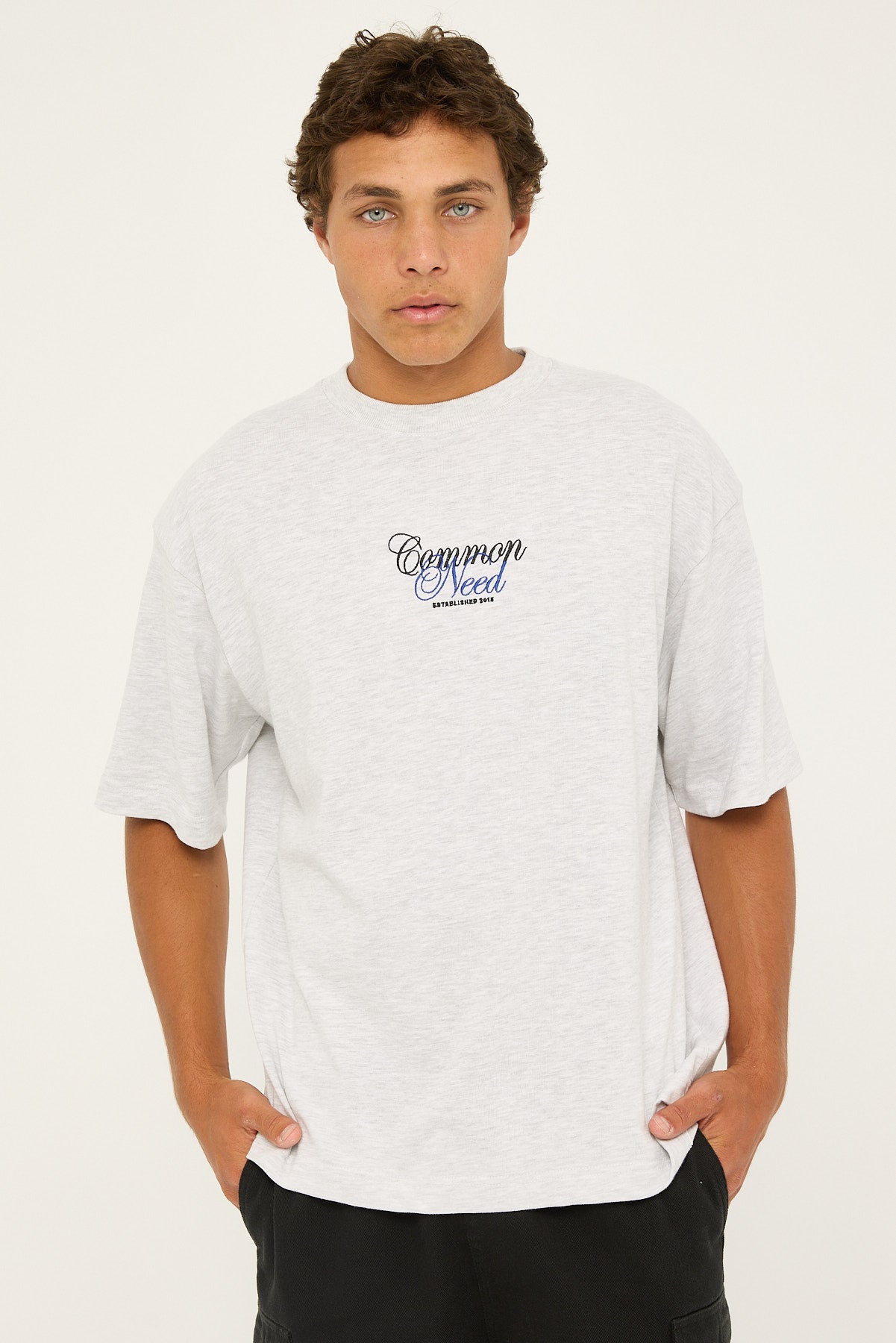 Common Need Eloquence Easy Heavyweight Tee Snow Marle