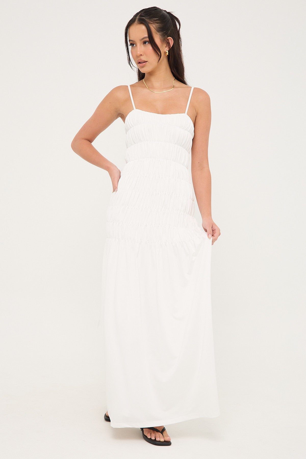 Sndys The Label Ingrid Maxi Dress White