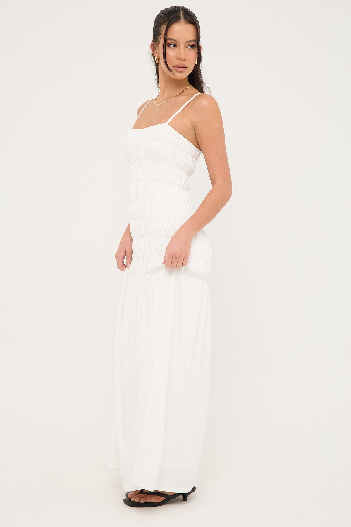 Sndys The Label Ingrid Maxi Dress White