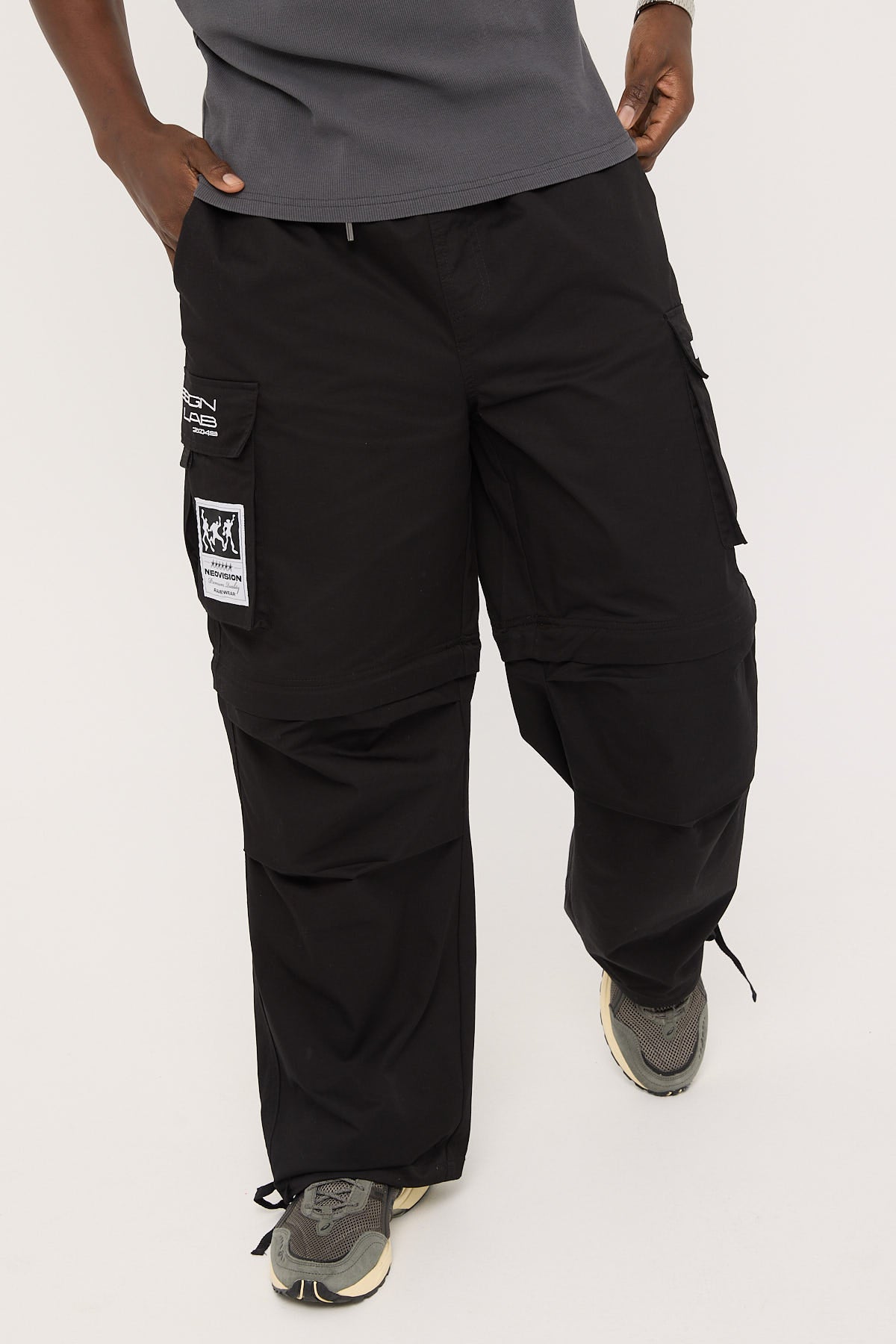 Neovision Ritual Wide Zip Off Cargo Pant Black