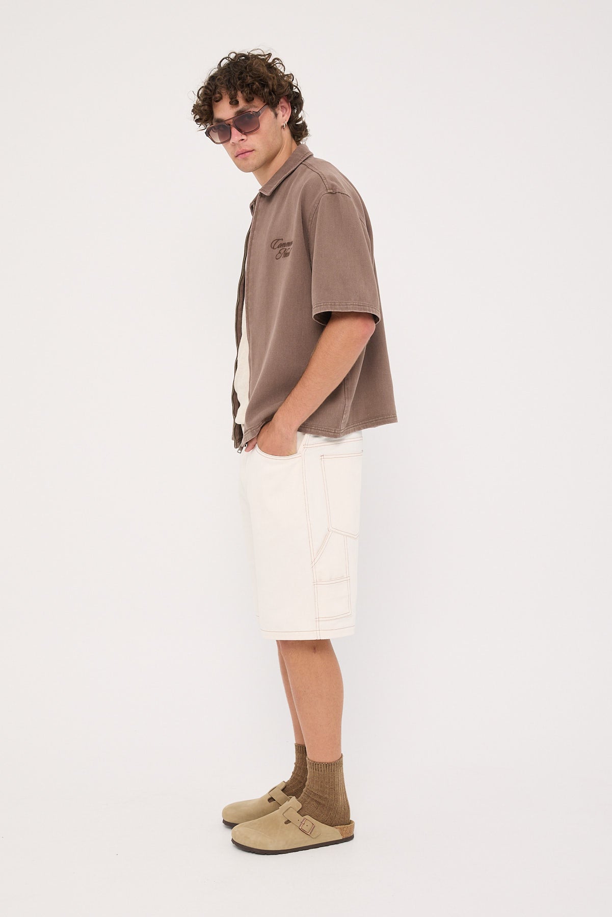 Common Need Thiago Carpenter Short White/Tobacco