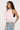 Luck & Trouble Marisole Halter Gathered Tie Top Pink