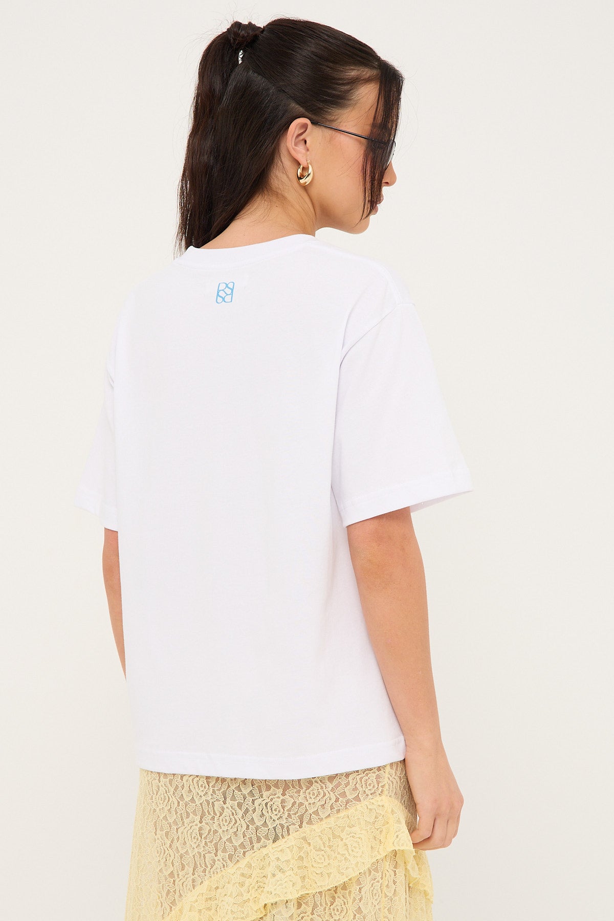 Perfect Stranger Amore Al Sole Oversized Graphic Tee White