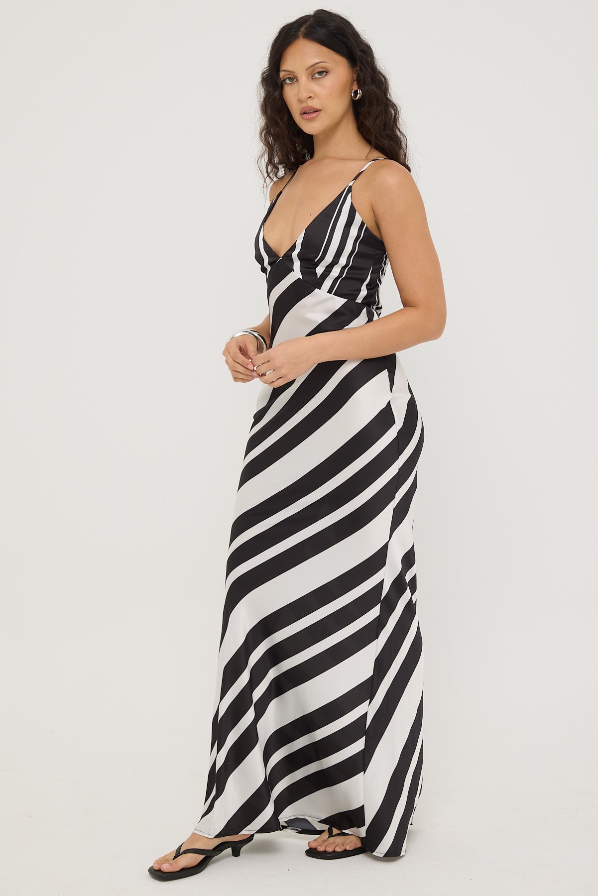 Sndys The Label Agnes Maxi Dress Black/White