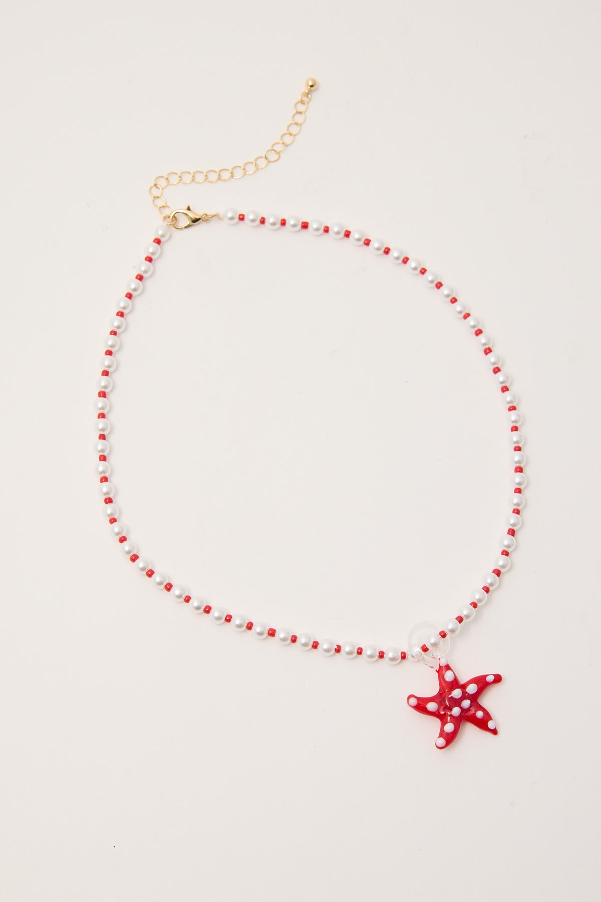 Token Ocean-?Finds Necklace White / Red