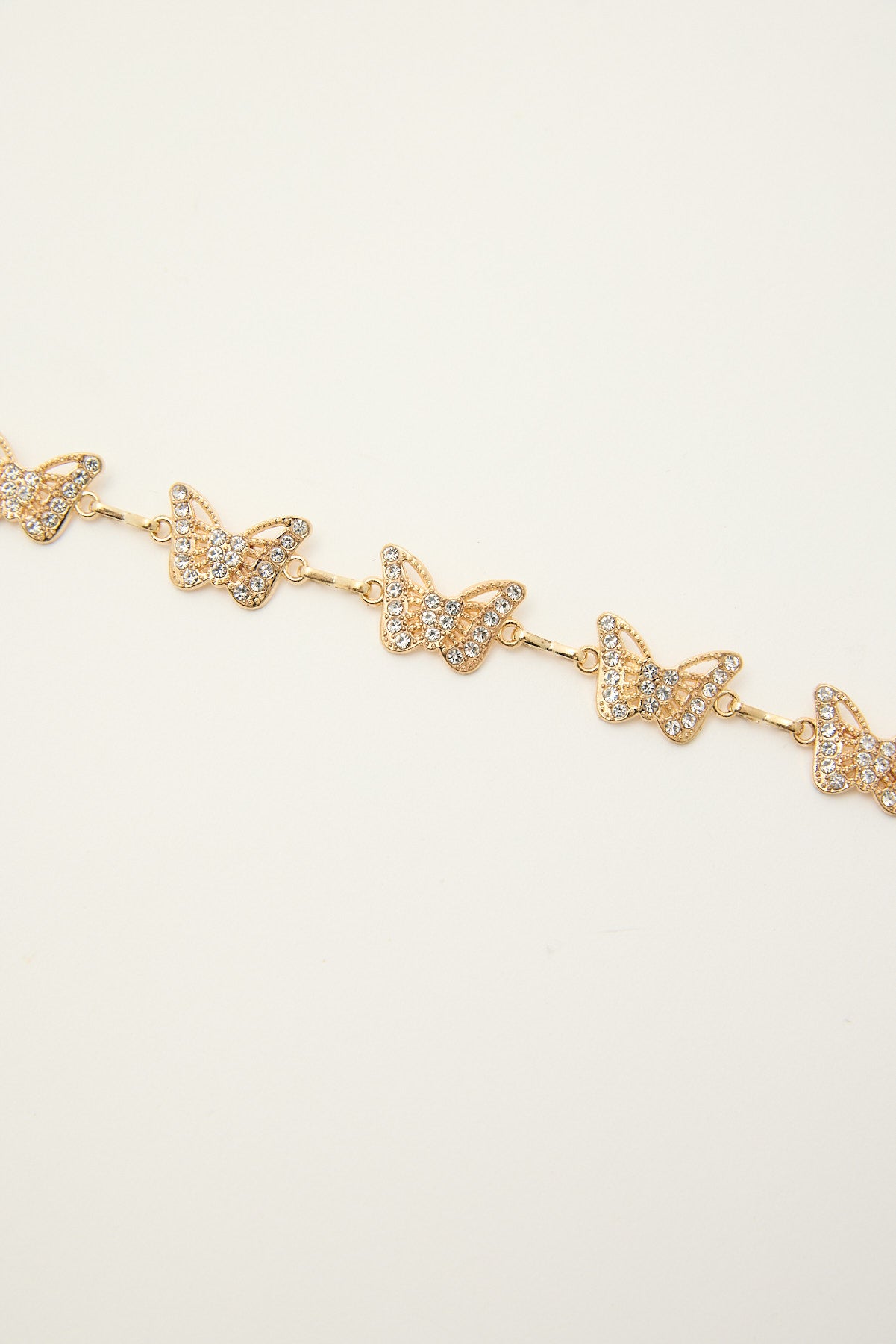 Token Butterfly Chain Belt Gold