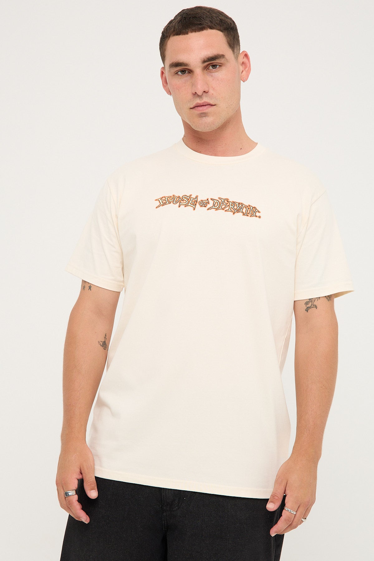 House Of Darwin Reptiles Tee Ecru