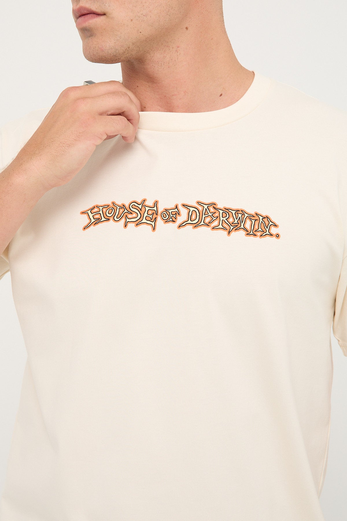 House Of Darwin Reptiles Tee Ecru