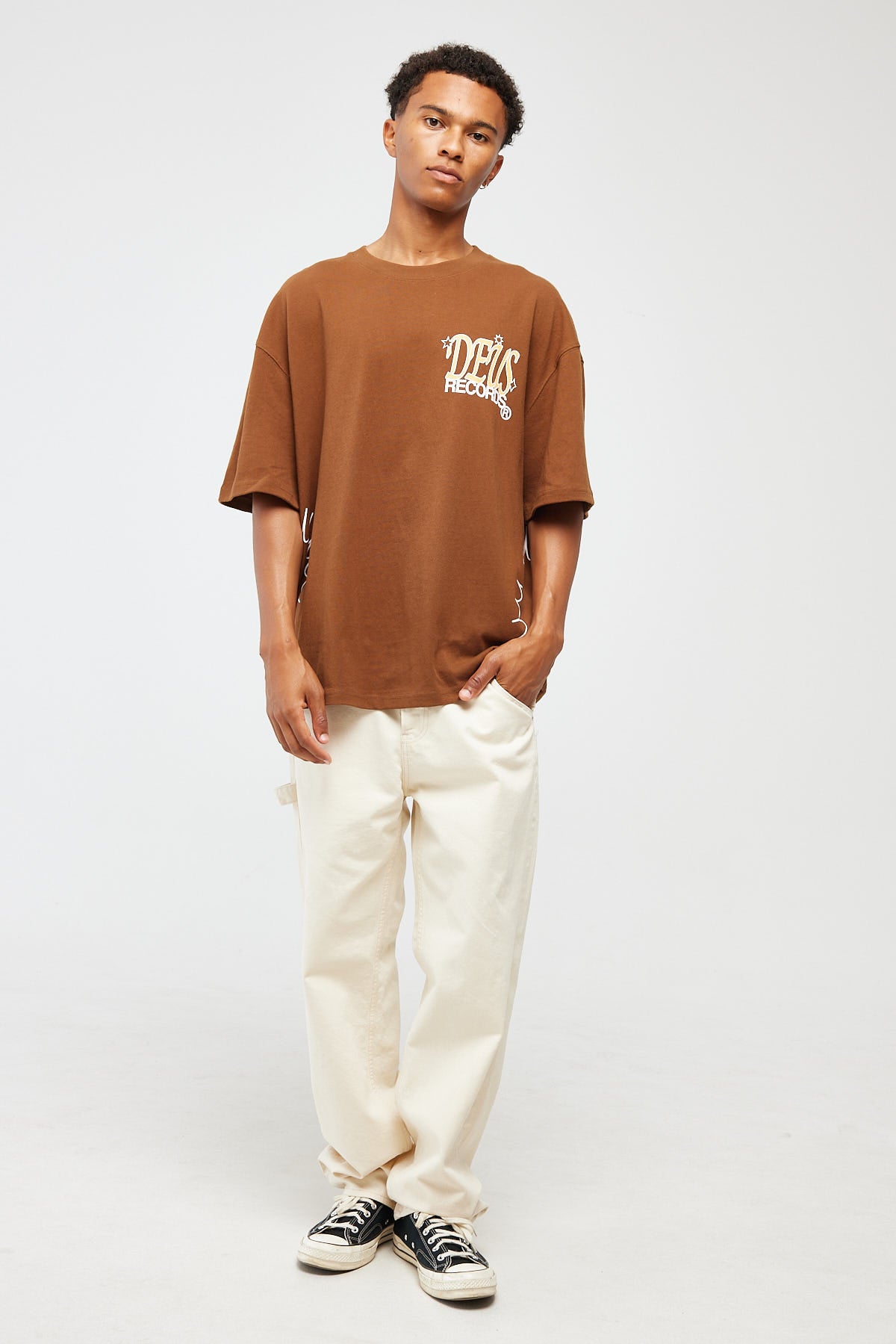 Deus Ex Machina Shimmer Tee Toffee Brown