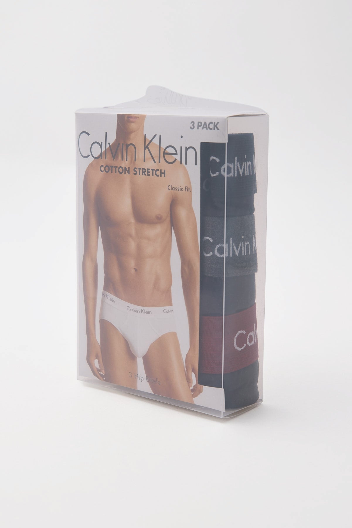 Calvin Klein Cotton Stretch Trunk 3Pk Black W/Black/Charcoal Heather/Syra