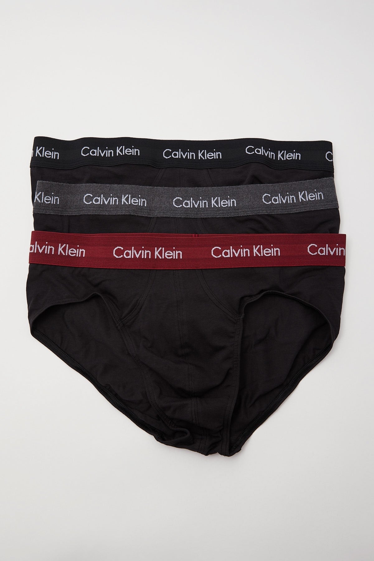 Calvin Klein Cotton Stretch Trunk 3Pk Black W/Black/Charcoal Heather/Syra