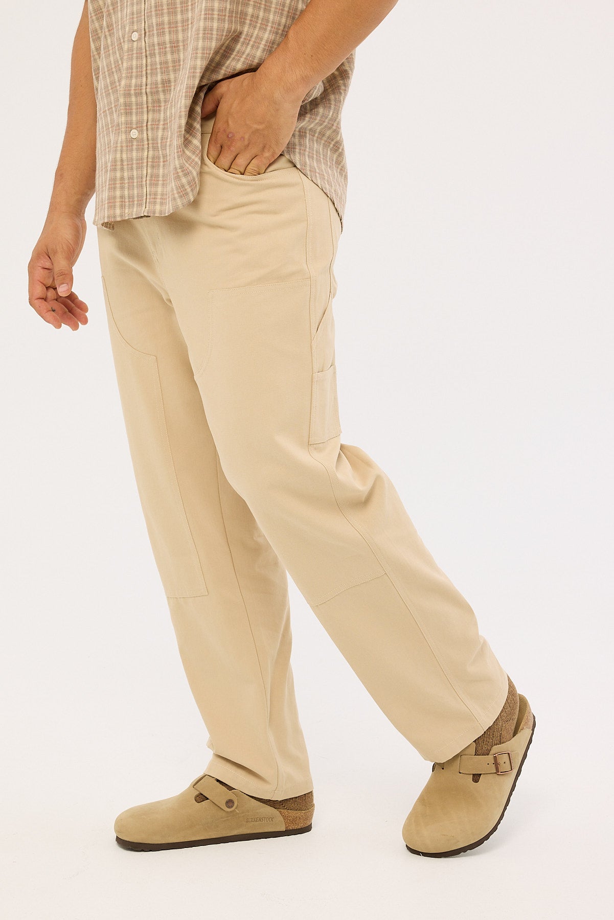 Common Need Unwind Thiago Carpenter Pant Tan