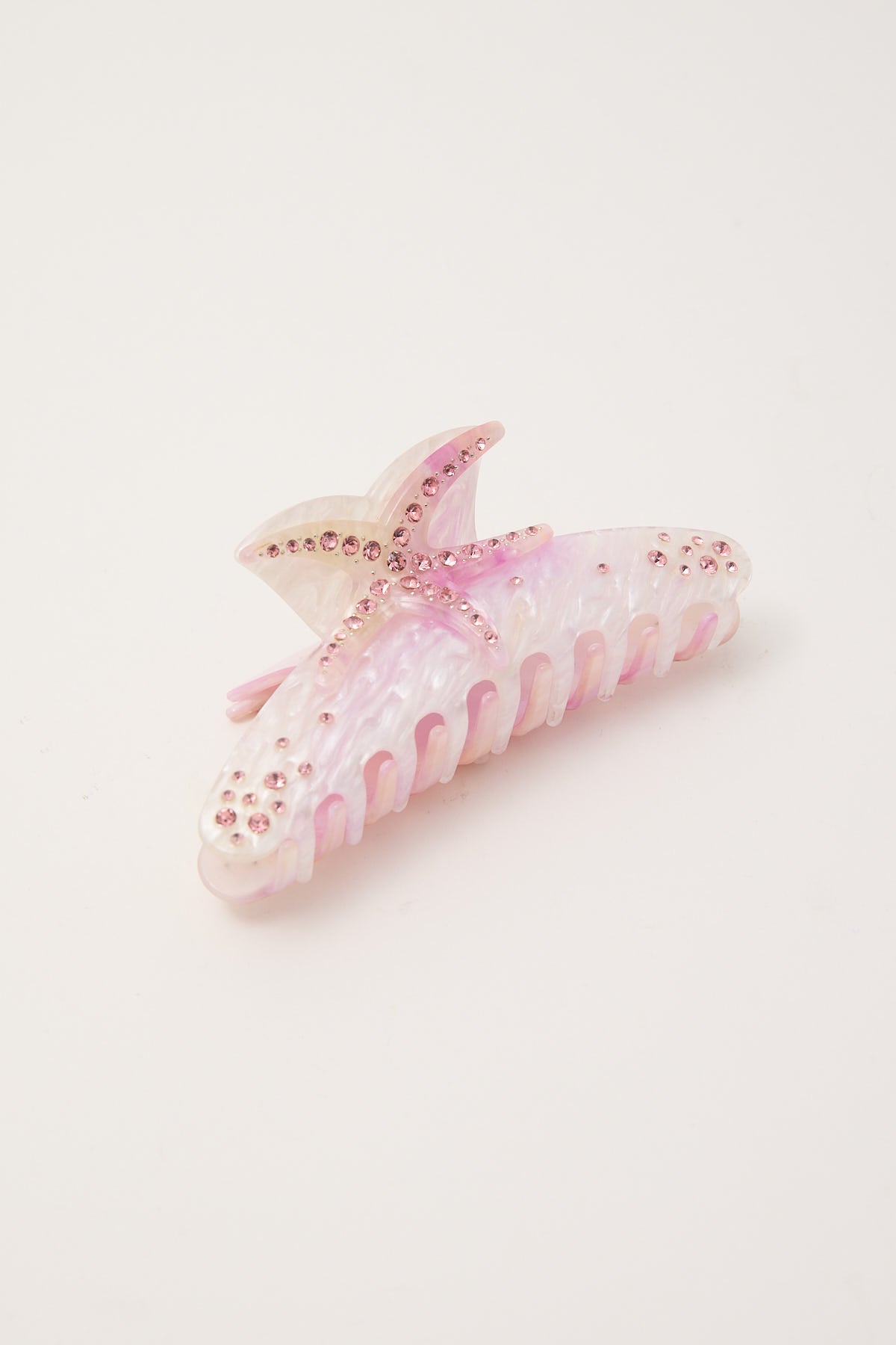 Token Bubble Starfish Hair Claw Pink