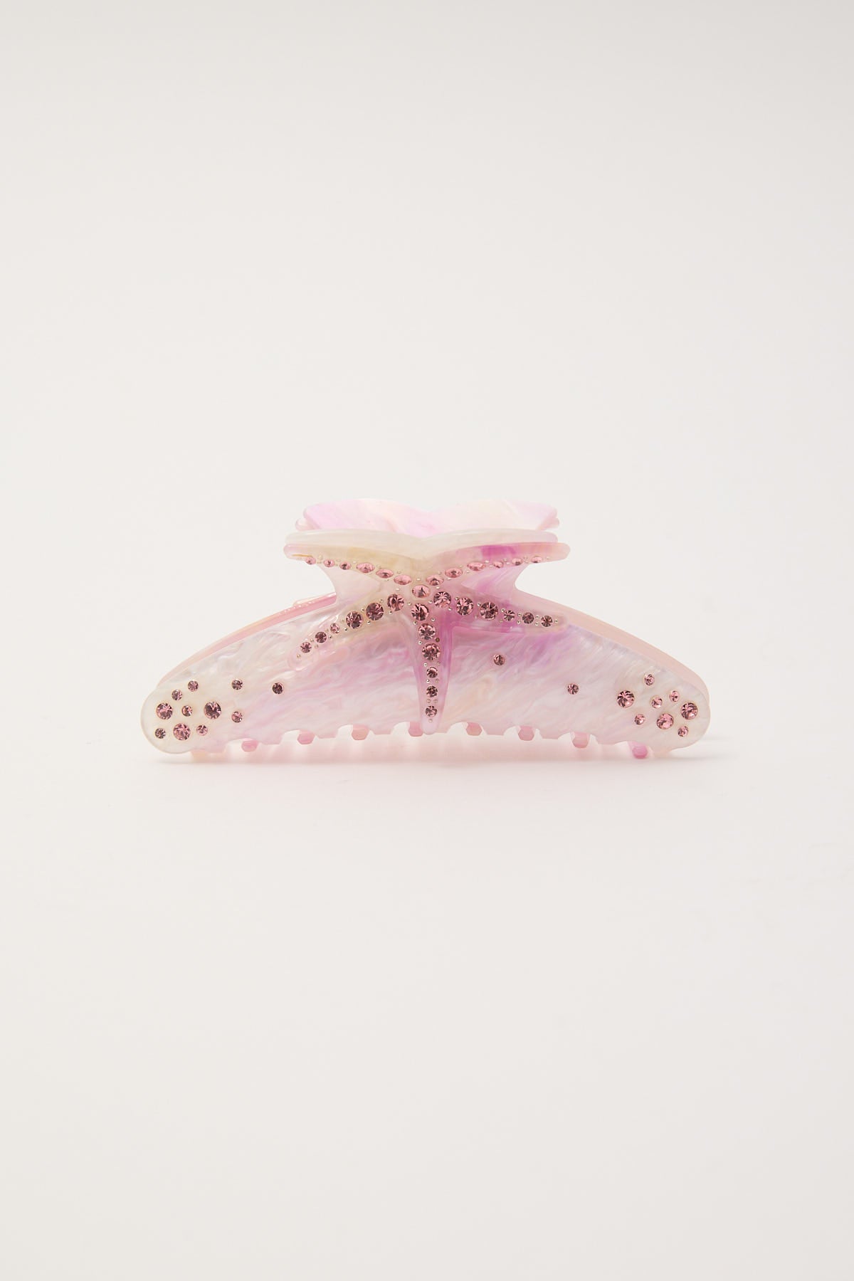 Token Bubble Starfish Hair Claw Pink