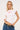 Luck & Trouble Flower Beaded Baby Tee White