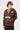Common Need Vector Zip Through Cropped Hoodie Dark Brown