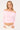Luck & Trouble Raquel Ruched Long Sleeve Top Pink